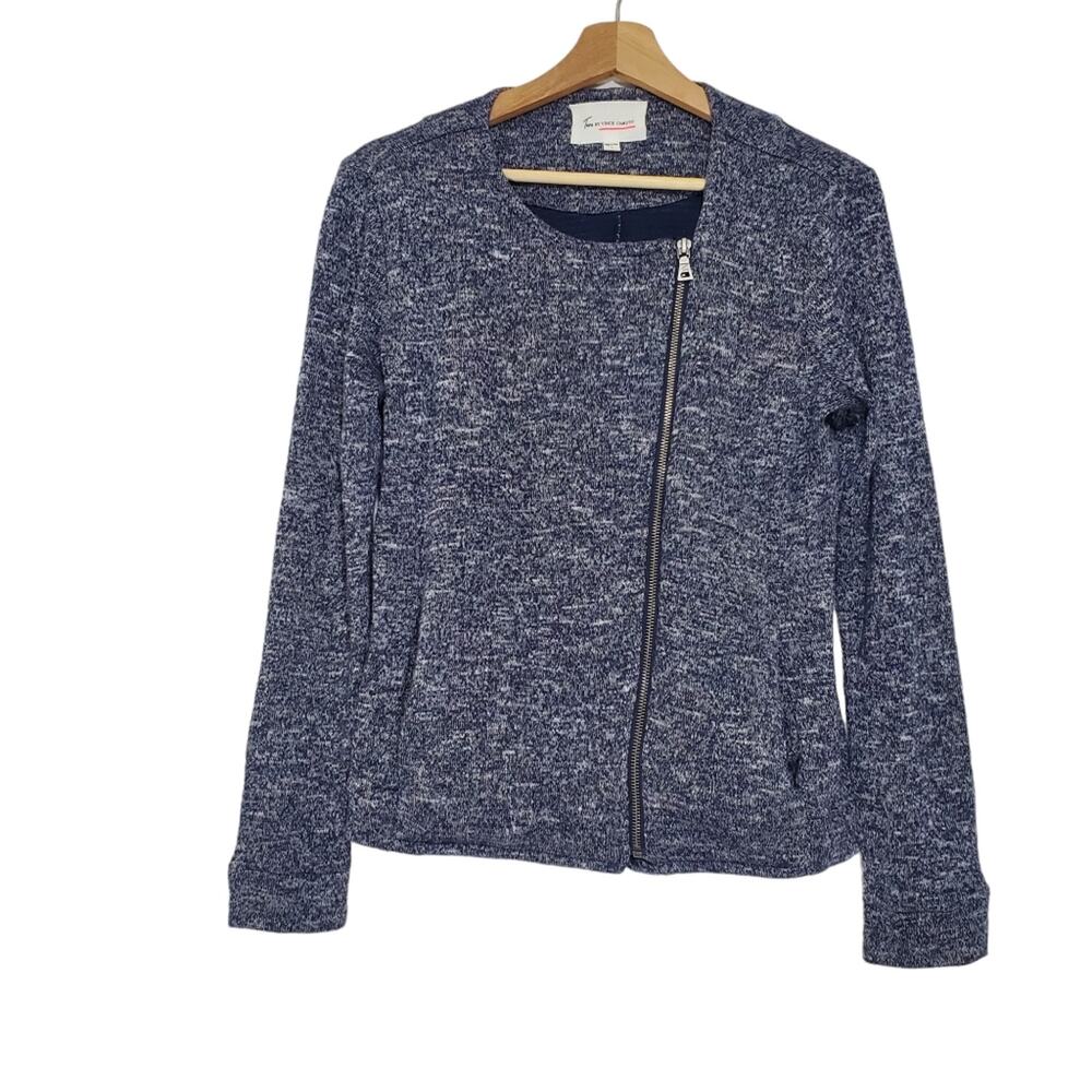 Two by Vince Camuto | Soft Knit Moto Zip Sweater Jacket Swacket Pockets